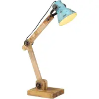 vidaXL Lampe de bureau 25 W bleue 23x18x96 cm E27