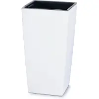 Prosperplast High Urbi 49l 32.5x32.5x61 Cm Flowerpot Blanc