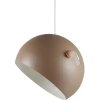 Venture Home Lampe à suspendre en acier Tubbie beige 1 abat-jour