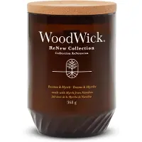 Woodwick Renew Incense & Myrrh bougie parfumée 368 g