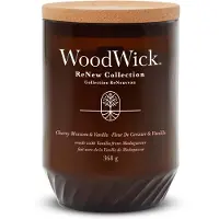 Woodwick Renew Cherry Blossom & Vanilla bougie parfumée avec mèche en bois 368 g