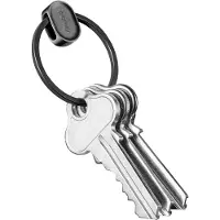 OrbitKey Unisexe, Porte-clés, Anneau V2, Noir