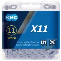 Kmc X11 Ept Mtb Chain Argenté 118 Links