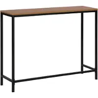 Beliani Table Console Imitation Bois Foncé Tulia