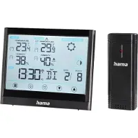Hama Wetterstation Full Touch, Schwarz (00186421)