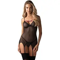 Obsessive Novenes Corset & Culotte Noir XS/S