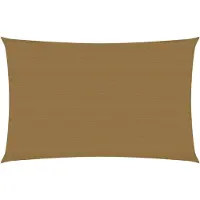 vidaXL Voile d'ombrage 160 g/m² Taupe 6x8 m PEHD
