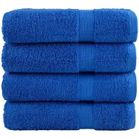 vidaXL Serviettes de douche de qualité supérieure SOLUND 4 pcs bleu