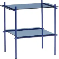 Hubsch Table D'appoint Niche Carrée Petit Bleu | 021112