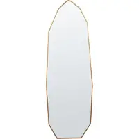 Beliani Miroir sur pied TARTAS Métal Doré