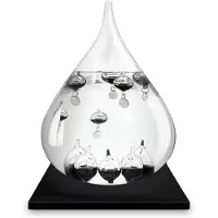 Mikamax Thermomètre Galileo XXL, Thermomètre + hygromètre, Transparent