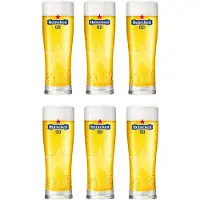 Heineken Lot De 6 Verres À Bière Heineken 0.0 Star 250 Ml, Neuf Et Officiel