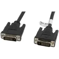 Lanberg CA-DVID-10CC-0030-BK Dvi-D (24+1Pol) Stecker auf Dvi-D (24+1Pol) Stecker Dual Link Kabel, 3m schwarz câble DVI Noir