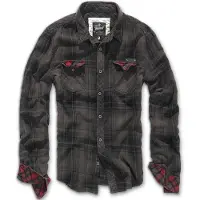 Brandit Check Duncan Long Sleeve Shirt Rouge 6XL Homme