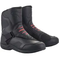 Alpinestars Ridge V2, bottes courtes imperméables ,Noir/Rouge ,43 EU