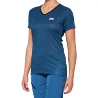 100% Airmatic Slate Blue Maillot de vélo à manches courtes pour dames