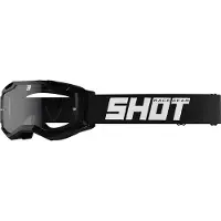 Shot Race Gear Assault 2.0 Solid Enduro Off-road Goggles Noir Clear/CAT0