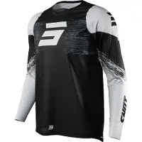 Shot Race Gear Raw Burst Long Sleeve Jersey Noir S Homme
