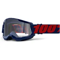 100% Strata 2 Masego Lunettes de motocross noires unisex