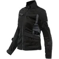 Dainese Veste textile moto Desert Tex pour femme, noir/gris, 42