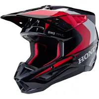 Alpinestars Casque Honda S-M5 ECE 22.06 Black Red Glossy