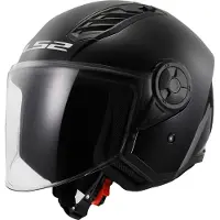 LS2 OF616 Airflow II Solid Brillant Noir 06 Casque Jet Taille S