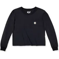 Carhartt Lightweight Pocket Long Sleeve T-shirt Noir L Femme