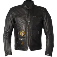 Helstons Veste en cuir de moto Tracker, noir, XL