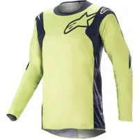 Alpinestars Racer Hoen Maillot MX Vert/Bleu néon L hommes