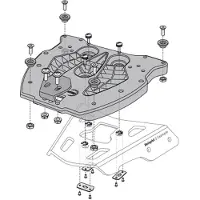 SW-Motech Plaques Adapter Quick Lock VALISE ALU TRAX