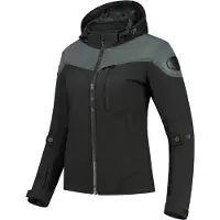 Rusty Stitches Ann, veste textile femme ,Noir/Mauve/Vert ,40
