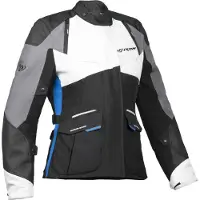 Ixon Balder Lady Noir Gris Bleu Blouson Moto Textile Taille