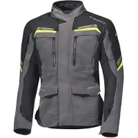 Held Lonborg Top Gris Foncé Noir Néon Jaune Blouson Textile Taille 3XL