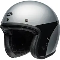 Bell Custom 500 Chassis Argenté Noir Casque Jet Taille XL