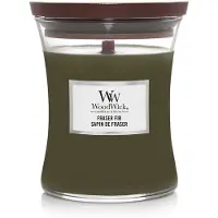 Woodwick Frasier Fir bougie parfumée avec mèche en bois 275 g