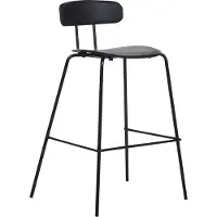 Beliani Ensemble de 2 chaises de bar noir Sibley Lumarko !