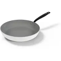 BE Living Essential Poêle à frire - Ø 28 cm - Céramique - Sans PFAS - Induction - Blanc