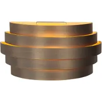 Highlight Applique murale design Scudo Bronze cuivré avec or 25cm