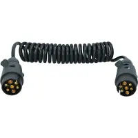 Carpoint Rallonge Spirale 3 Metres Pour Remorque 7 Broches Male/7 Broches Male