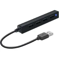 Speedlink SNAPPY SLIM - Concentrateur (hub) - 4 x USB 2.0 - de bureau