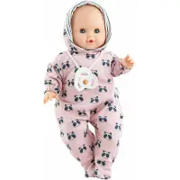 Paola Reina Bébé poupée Sonia rose Panda avec son et yeux pour dormir 36cm