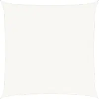 vidaXL Voile d'ombrage 160 g/m² Blanc 6x6 m PEHD