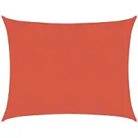 vidaXL Voile d'ombrage 160 g/m² Terre cuite 6x7 m PEHD