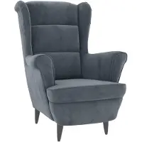 vidaXL Fauteuil gris foncé velours