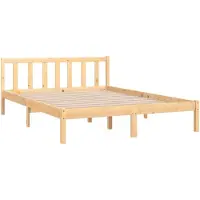 vidaXL Lit en bois massif de pin 160x200 cm