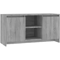 vidaXL Armoire TV Gris Chêne Sonoma 102x37,5x52,5 cm Bois composite