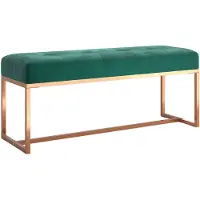 vidaXL Banc Vert foncé 110x36x45 cm Velours
