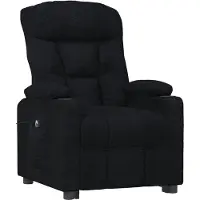 vidaXL Fauteuil relax électrique noir tissu