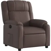 vidaXL Fauteuil relax brun similicuir