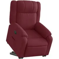 vidaXL Fauteuil relax avec releveur vin rouge Tissu
